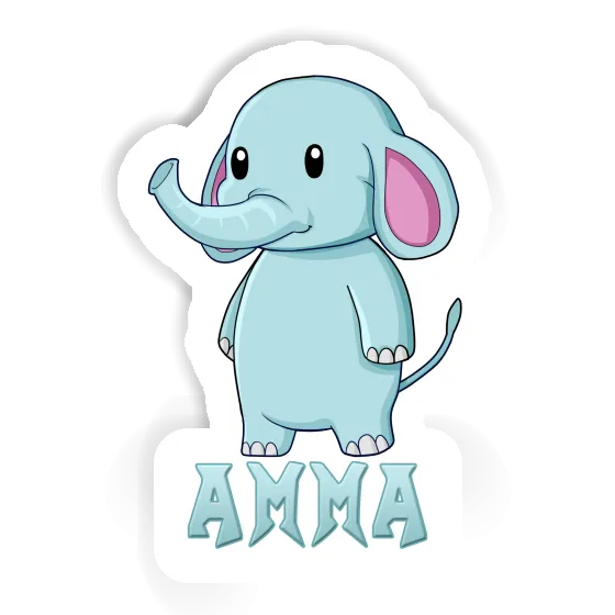 Sticker Amma Elephant Notebook Image