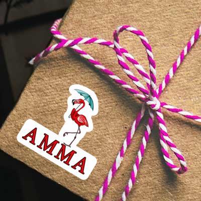 Flamingo Sticker Amma Image