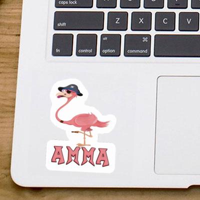 Sticker Amma Flamingo Notebook Image