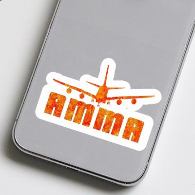 Sticker Airplane Amma Laptop Image