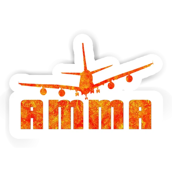 Sticker Airplane Amma Gift package Image