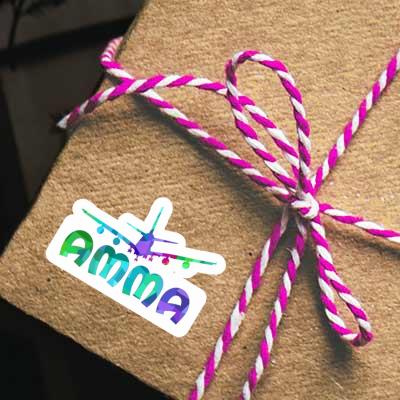 Sticker Flugzeug Amma Notebook Image