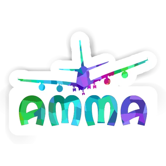 Sticker Flugzeug Amma Gift package Image