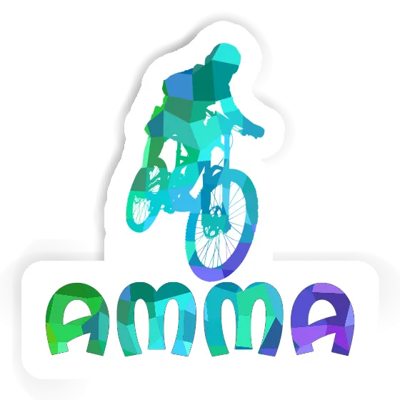 Freeride Biker Sticker Amma Notebook Image