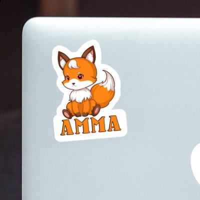 Sticker Amma Sitting Fox Image