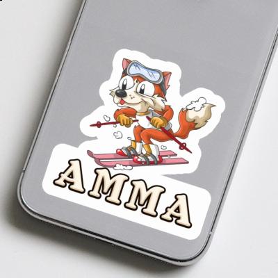 Amma Sticker Skier Laptop Image