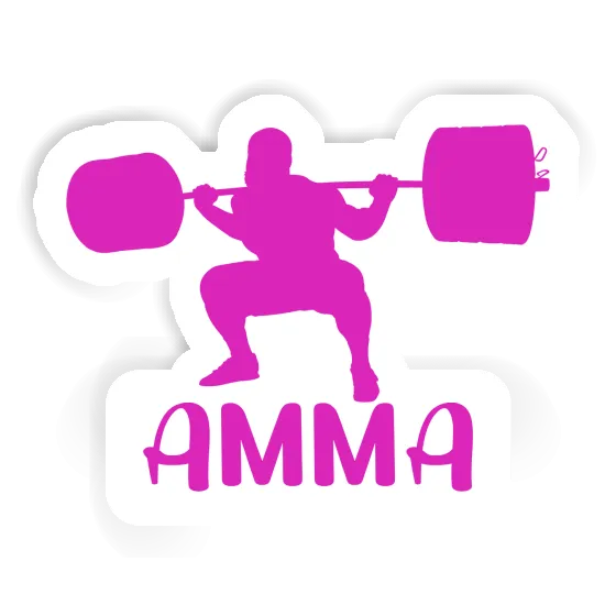 Amma Sticker Weightlifter Laptop Image