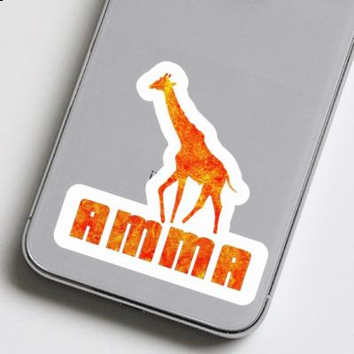 Sticker Giraffe Amma Laptop Image