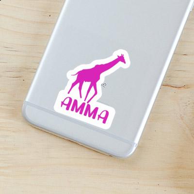 Sticker Amma Giraffe Notebook Image