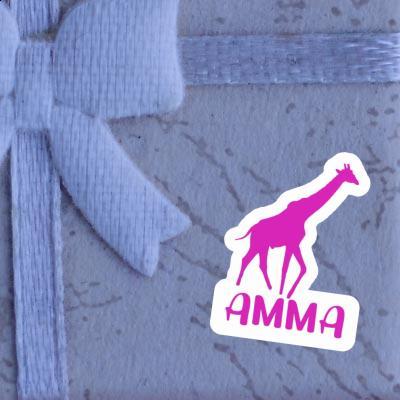 Sticker Amma Giraffe Notebook Image