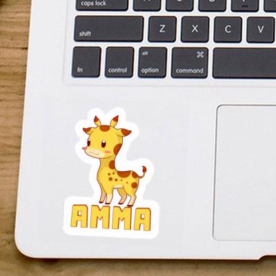 Giraffe Sticker Amma Notebook Image