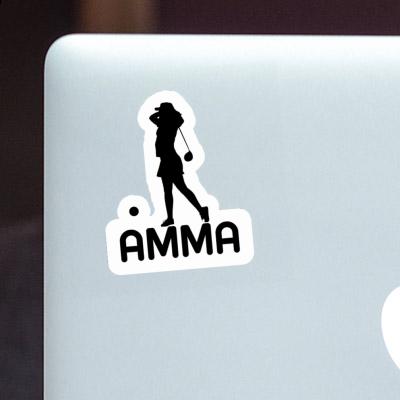 Autocollant Golfeuse Amma Laptop Image