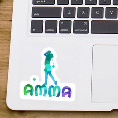 Sticker Golferin Amma Notebook Image