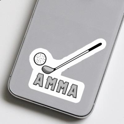 Amma Sticker Golfschläger Laptop Image