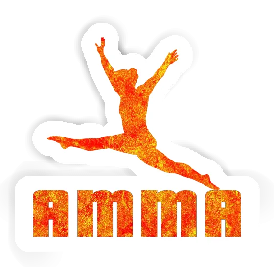 Gymnast Sticker Amma Notebook Image