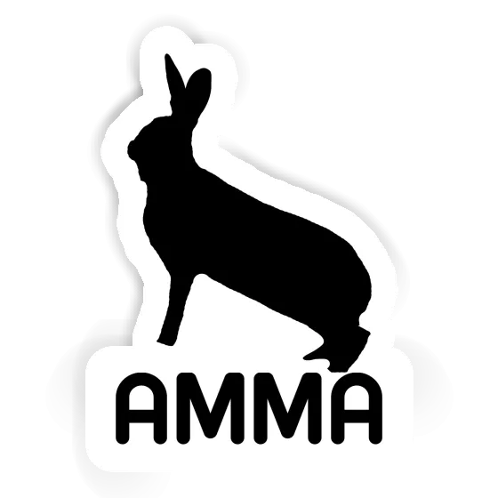 Rabbit Sticker Amma Notebook Image