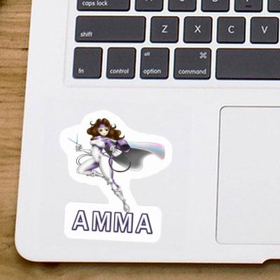 Amma Aufkleber Frisörin Laptop Image