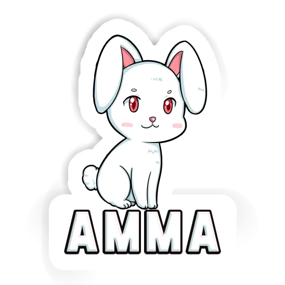 Amma Sticker Rabbit Laptop Image