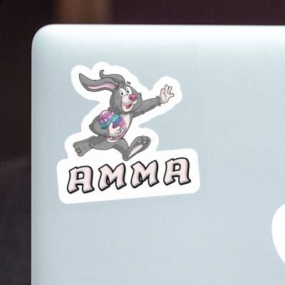 Amma Sticker Rugby rabbit Image