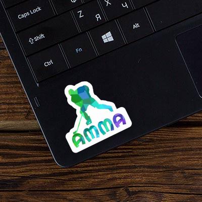 Eishockeyspieler Sticker Amma Notebook Image