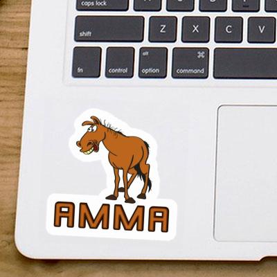 Amma Sticker Horse Laptop Image