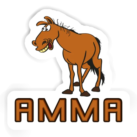 Amma Sticker Horse Laptop Image