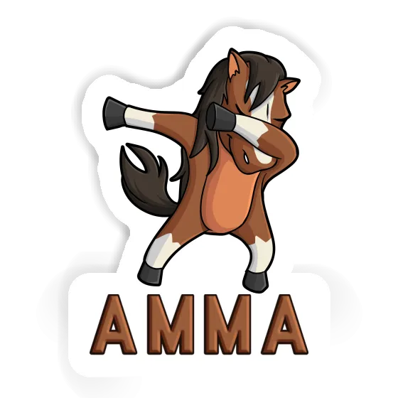 Amma Sticker Dabbing Horse Notebook Image