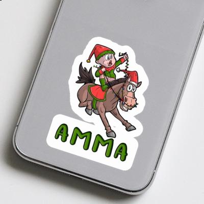 Amma Aufkleber Weihnachtspferd Gift package Image