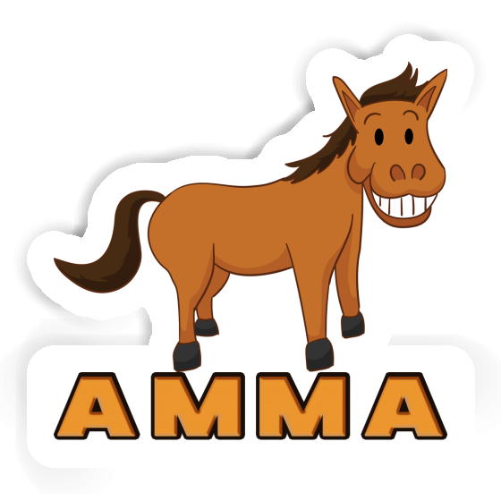 Sticker Grinsepferd Amma Image