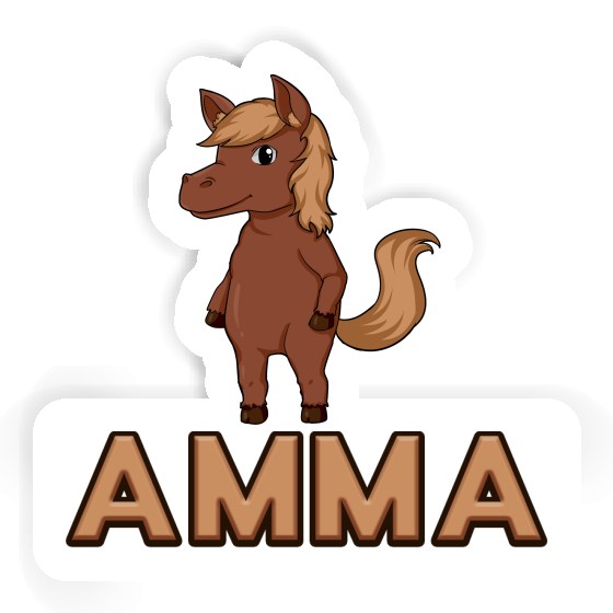 Sticker Pferd Amma Laptop Image