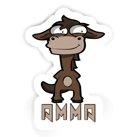 Sticker Horse Amma Laptop Image