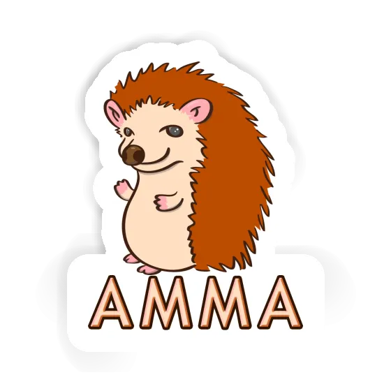 Hedgehog Sticker Amma Laptop Image