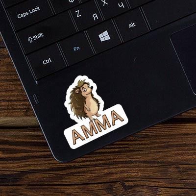 Sticker Amma Standing Hedgehog Notebook Image