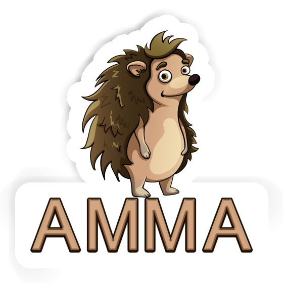 Sticker Amma Standing Hedgehog Notebook Image