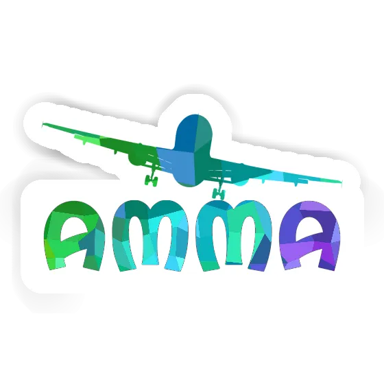 Airplane Sticker Amma Laptop Image