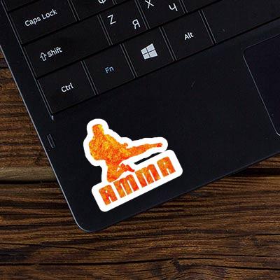 Karateka Sticker Amma Notebook Image