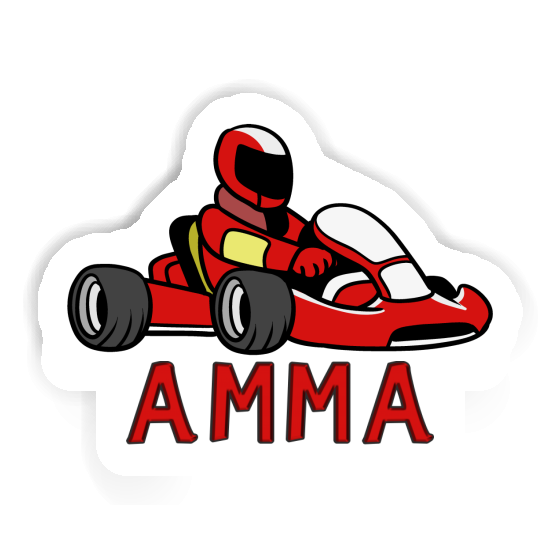 Amma Autocollant Pilote de kart Laptop Image