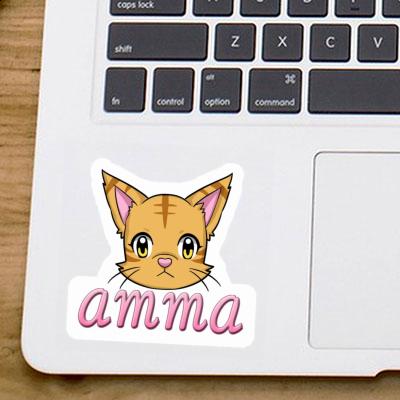 Amma Autocollant Tête de chat Image