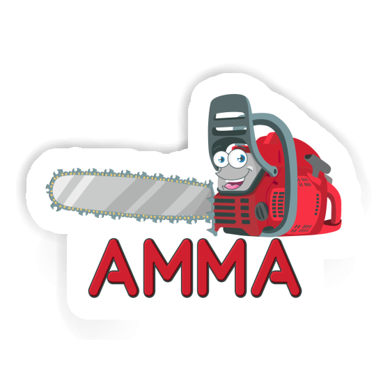 Chainsaw Sticker Amma Image