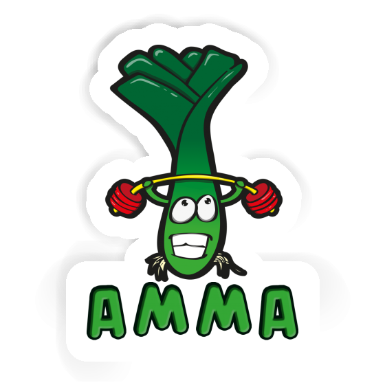 Sticker Amma Weightlifter Laptop Image