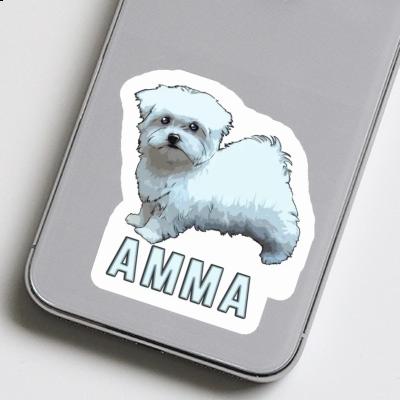 Aufkleber Amma Malteserhund Notebook Image