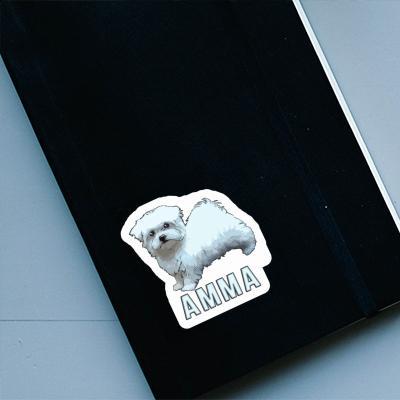 Maltese Dog Sticker Amma Notebook Image