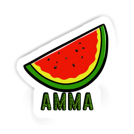 Sticker Amma Watermelon Image