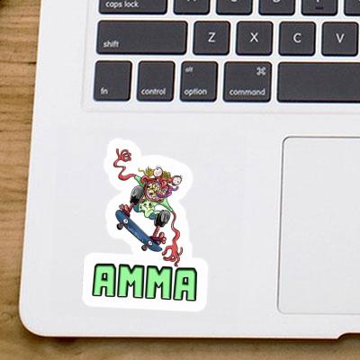 Sticker Amma Skateboarder Notebook Image