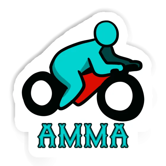 Sticker Motorbike Driver Amma Image