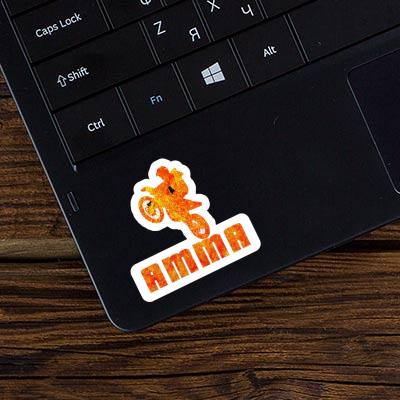 Amma Sticker Motocross Rider Notebook Image