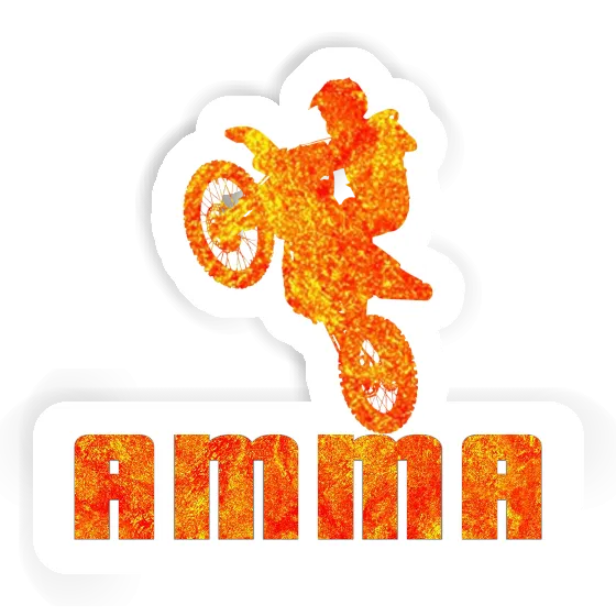 Amma Sticker Motocross Rider Laptop Image