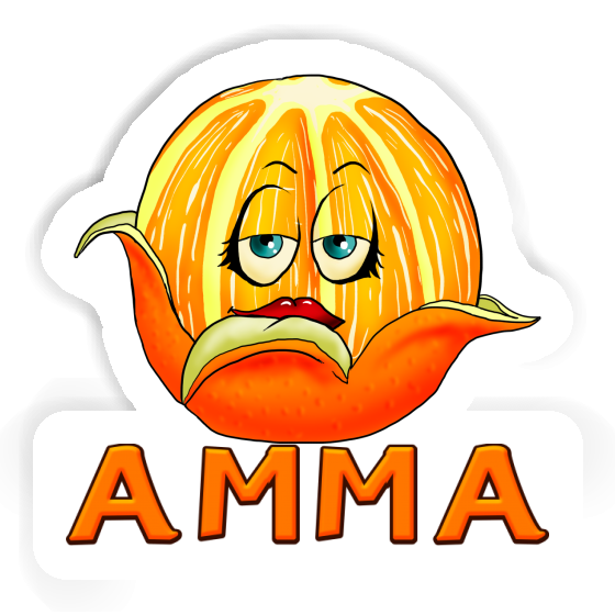 Orange Sticker Amma Image