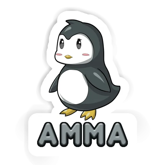 Sticker Amma Penguin Notebook Image