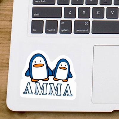 Pinguin Aufkleber Amma Notebook Image